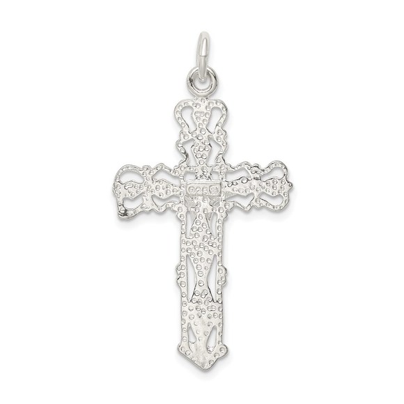 Million Charms 925 Sterling Silver Crucifix Necklace Charm Pendant - Picture 4 of 4